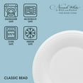 thumbnail image 5 of Fitz and Floyd Nevaeh White Classic Bead 9.75" Round Bone China Salad Plate, 5 of 9