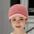 thumbnail image 5 of D-GROEE Women's Winter Warm Hat Crochet Slouchy Beanie Knitted Empty Top Acrylic Fiber Caps with Visor, 5 of 8