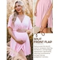 thumbnail image 5 of Ekouaer Labor and Delivery Gown for Hospital Maternity Nursing Dress Nightgown Pajamas for Breastfeeding, 5 of 6