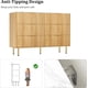 thumbnail image 3 of Yeshouse Mueble Acanalado de Madera con 6 Cajones, Acabado Natural, 3 of 7