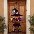 thumbnail image 3 of Clearance Sale | Witch Shaped Door Hanging Decoration, Halloween Party Scene Decor with Hook and Ribbon, 3 of 3