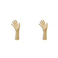 thumbnail image 1 of Wweixi Chic Chain Hand Model Shop Display Holder for Stunning Jewelry Showcase Yellow Skin Color 25.5cm 2Set, 1 of 6