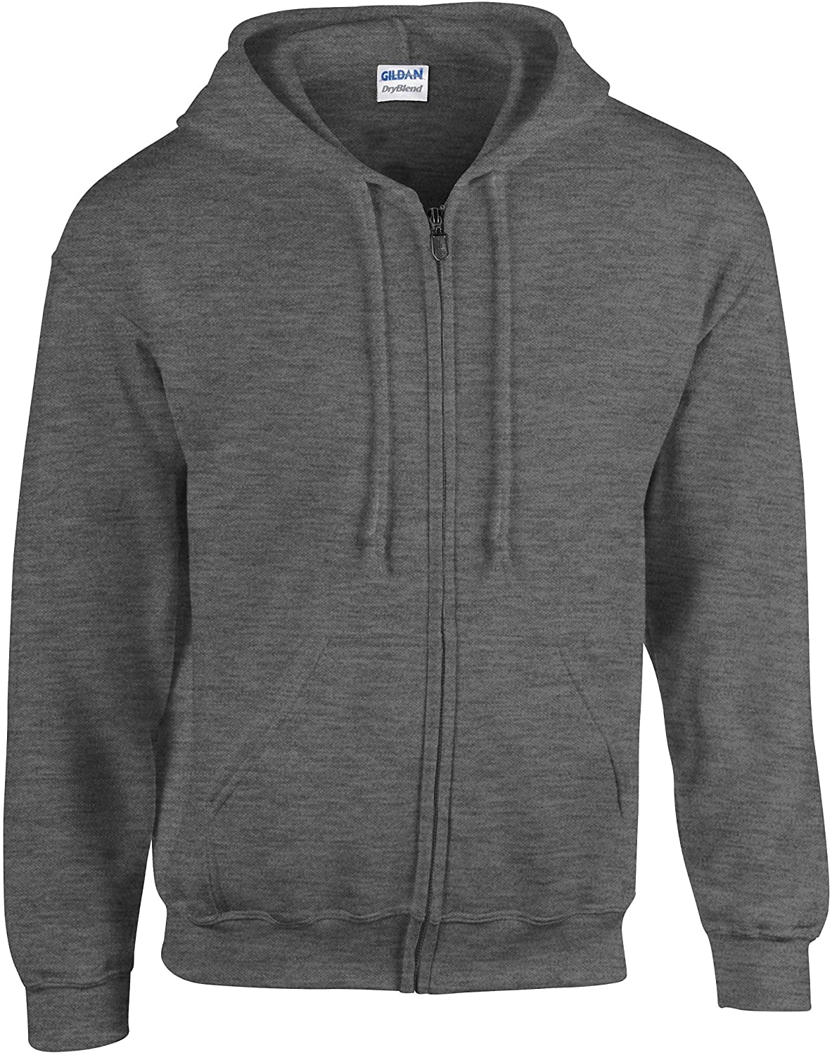 Gildan Mens Heavy Blend&nbsp;Full Zip Hooded Sweatshirt, L, Forest