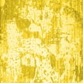 thumbnail image 1 of Ahgly Company Machine Washable Indoor Square Abstract Yellow Contemporary Area Rugs, 4' Square, 1 of 4