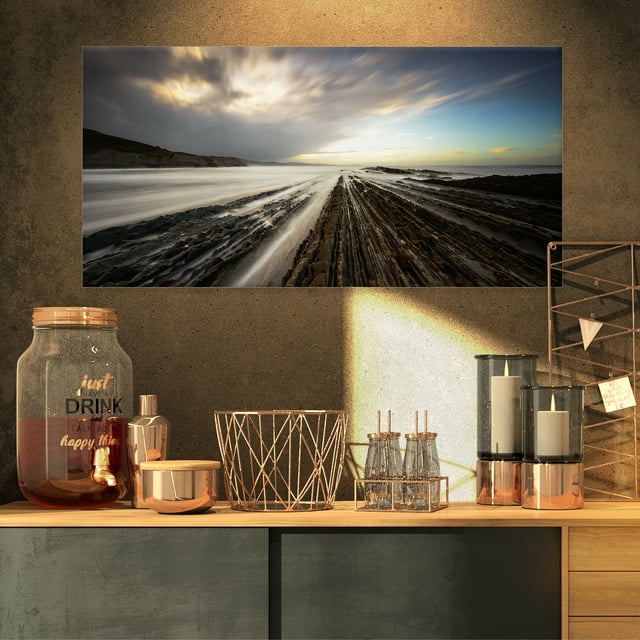 Surreal Atlantic Ocean Coast - Seashore Photo Canvas Art Print