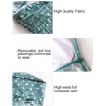 thumbnail image 4 of Maillots de Bain Bandeau 2 Pièces Taille Haute pour Femme, 4 of 6