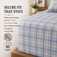 thumbnail image 6 of Ruvanti Flannel Sheets Full Size 4 Pcs - 100% Cotton Double Brushed Bed Sheets, Deep Pockets 16 Inches, All Seasons Breathable, Extra Soft & Comfy Full Size Sheets Set, Everytime, 6 of 8