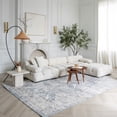 thumbnail image 1 of Rug Branch Atlas Vintage Indoor Area Rug, Blue Grey, Modern - Living Room, Bedroom, Dining Room, and Kitchen, 1 of 8