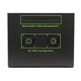 thumbnail image 4 of NavePoint 9U Server Cabinet Wall Mount Rack Enclosure Includes 2 Fans, Locking Glass Door, Removable Side Panels – 9U Network Cabinet 17.7” Deep, 19 Inch Server Rack for IT and A/V Equipment, 4 of 6