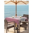 thumbnail image 3 of Outdoor Tablecloth with Umbrella Hole for Patio/Picnic/Party/Camping, Pink Ombre Waterproof Table Cloth Square Cover Washable, Modern Grey Gradient Farmhouse Art (60"x 60"), 3 of 8