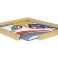 thumbnail image 3 of Blake Modern Colorful Whales 18 in x 24 in Framed Painting Art Prints, by Kate and Laurel, 3 of 6