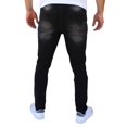 thumbnail image 2 of Pantalón rasgado de mezclilla stretch John Silver  Corte skinny Color negro, 2 of 3