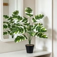 thumbnail image 6 of MMJ Artificial Monstera Plant 25.6in Realistic Fake Potted Plant for Living Room Office Home Decor, 6 of 6