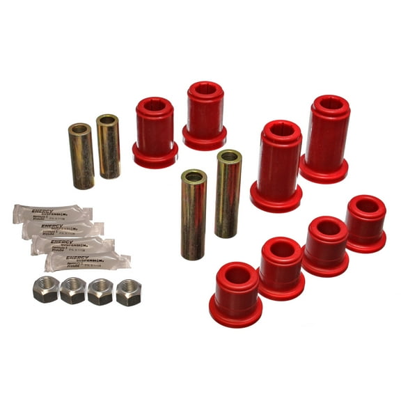 Energy Suspension 3.3185R Polyurethane Front Control Arm Bushings Red Fits select: 2001-2010 CHEVROLET SILVERADO, 2001-2004 GMC SIERRA