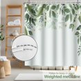 thumbnail image 4 of Sage Green Eucalyptus Shower Curtain Spring Leaf Botanical Plant Shower Curtains for Bathroom Waterproof Bath Curtain Decor 72 x 72 Inch, 4 of 6