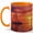 Orange, variant on Sailboat Sunset Coffee Mug, Ocean Sailing Golden Horizon Design, 11 oz Ceramic Cup