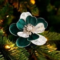 thumbnail image 6 of Large Glitter Christmas Flowers, Artificial Magnolia Flower Ornaments Fold Floral for Christmas Tree Decorations Xmas Tree New Year Party Wedding Centerpiece, 6 of 6