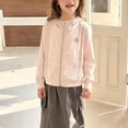 thumbnail image 2 of AINIYS Kids' Hooded Zip-Up Sweatshirt Jacket with Functional Pockets Lightweight Casual Coat for Daily Outdoor Play Wear Pink 5 Years, 2 of 7