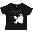 thumbnail image 3 of Inktastic Christmas Polar Bear and Cub with a star Boys or Girls Toddler T-Shirt, 3 of 5
