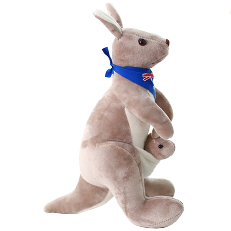 2X Canguro Dulce de Peluche Juguetes de Peluche de Felpa Suave para Bebes Ninos (Azul) | en línea 2X Canguro Dulce de Peluche Juguetes de Peluche de Felpa Suave para Bebes Ninos (Azul) | en línea