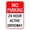 A 1pcs, variant on Large No Parking 24 Hour Active Driveway Sign, 8" x 12" .04" Aluminum Reflective Sign Rust Free Aluminum-UV Protected and Weatherproof