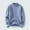 #028-Blue, variant on Handshe Men's Long Sleeve Solid Color Knit Sweater, Stand Collar Fleece-Lined Casual Pullover Top for Fall Winter Layering and Everyday Wear