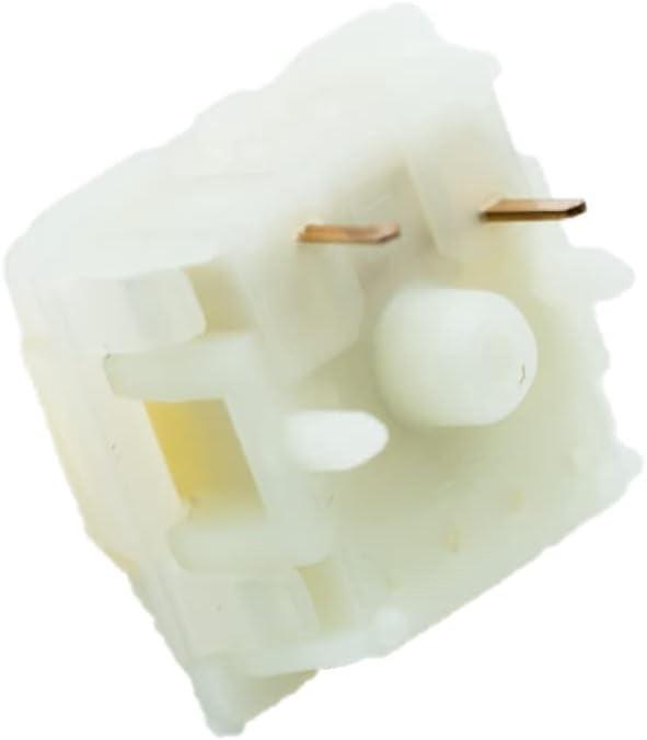 Zkeebs Gateron KS-3 Milky Yellow Pro 50g Linear MX Switches 5 pin for Custom Gaming Mechanical Keyboards (70 switches)