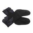 thumbnail image 4 of Calcetines Niñas Infantiles Agradables A La Piel Hasta La Rodilla Calcetines Infantiles Suaves Y Elegantes Calcetines Largos Encantadores Con Lazo (Negro OTVIAP Negro, 4 of 8