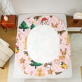 thumbnail image 5 of Castle Fairy Children Gingerbread Man 3pcs Twin Sheet Sets,Christmas Tree Twin Fitted Sheet,Festival Xmas Breathable Flat Sheet,Super Cozy Room Decor, 5 of 7