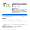 thumbnail image 2 of A/C Receiver Drier Kit - Compatible with 2002 Chevy Silverado 2500 HD 8.1L V8, 2 of 2