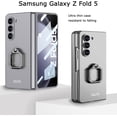 thumbnail image 2 of Compatible with Samsung Galaxy Z Fold 5 Case with Ring Holder 360°Rotate,Ultra-Thin Slim Shockproof Scratch Resistent Kickstand Ring Stand Cover Case for Samsung Galaxy Z Fold 5 5G Grey, 2 of 14