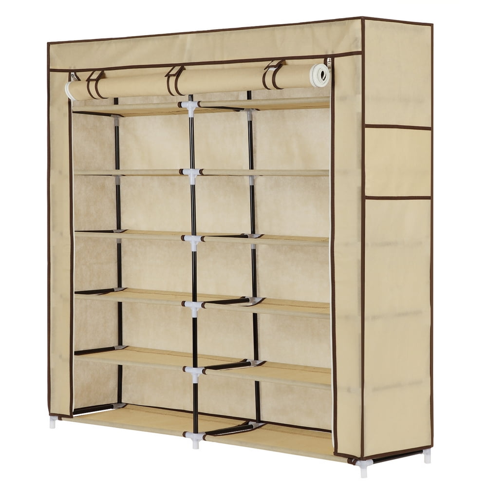 Details about   Portable 6/7 Tier Shoe Rack Shelf Storage Closet Home Organizer Cabinet w/ Cover 