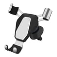 thumbnail image 1 of Soporte universal para teléfono celular para automóvil, soporte de montaje de ventilación de aire de metal con clip ajustable, plateado Methold EL000149-02B, 1 of 2