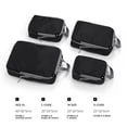 thumbnail image 3 of 4pc Travel Bag Set Luggage Classification Storage Compression Bag Clothing Sorting Bag Portable Handheld Storage Bag, 3 of 9
