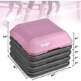 thumbnail image 5 of Yes4All Adjustable High Step Aerobic Platform, 16 in x 16 in, for Aerobic Step Exercises (Pink/ Grey), 5 of 7