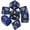 White, variant on Role 4 Initiative Polyhedral Dice - Translucent Dark Blue w/Yellow and Arch'd4 (7) New