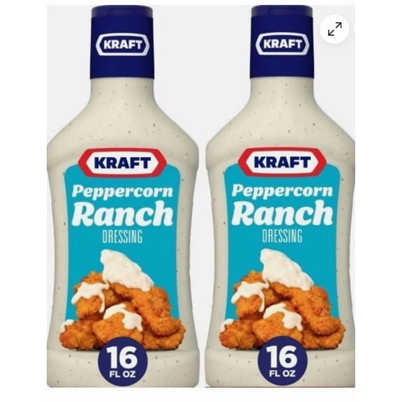 Peppercorn Ranch Salad Dressing, 2 Bottles, 16 oz