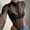 Black, variant on WILLBEST Jeans for Women Women's New Black Mesh Sexy See Through Zipper Long Sleeved Bodysuit Jumpsuit Female Joggers