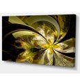 thumbnail image 2 of Design de Fleur Fractale Dorée Vive - Impression d'Art Floral sur Toile, 2 of 3