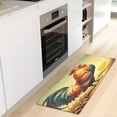 thumbnail image 5 of Retro Rooster Bathroom Rug Non Slip Bathroom Mats Entry Door Soft Carpets for Kitchen Bedroom Living Room 39x20 inch, 5 of 7