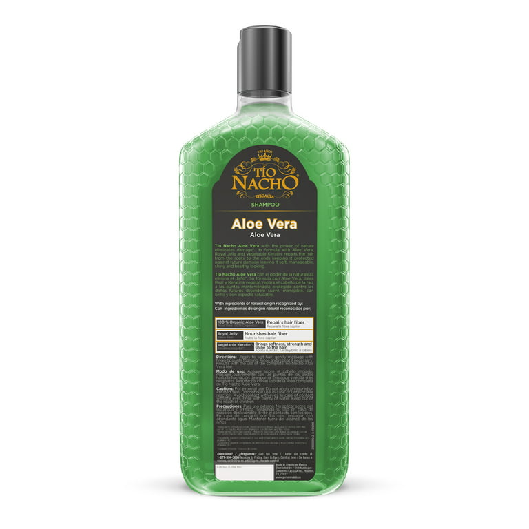 I hele verden Forvirre drag Tio Nacho Aloe Vera Deep Repair Shampoo with Royal Jelly, Anti-Hair Loss,  All Hair Types, 14 oz Bottle - Walmart.com