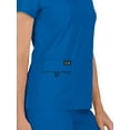 thumbnail image 3 of koi Basics Becca Women's 4-Pocket Stretch Scrub Top Royal 3XL, 3 of 6