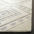 thumbnail image 3 of SAFAVIEH Casablanca Crispin Geometric Shag Runner Rug, Ivory/Grey, 2'3" x 12', 3 of 8