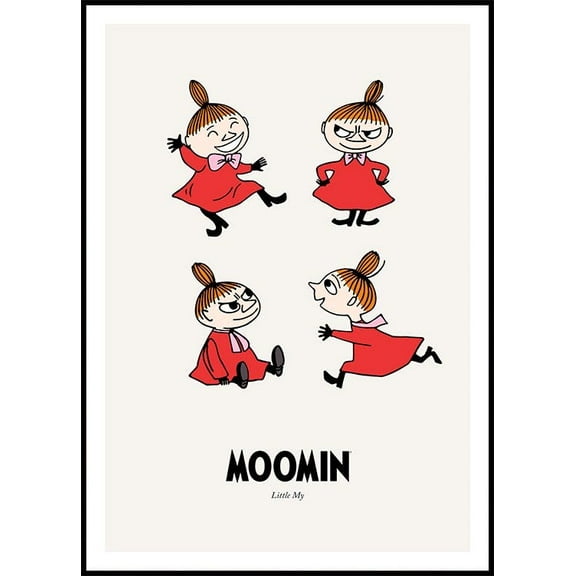 Moomin - Little My Poster Wall Art, Modern Wall Decor For Living Room Bedroom, 8x12 UNFRAMED