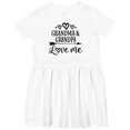 thumbnail image 3 of Inktastic Grandma Grandpa Love Me Arrow Girls Toddler Dress, 3 of 5