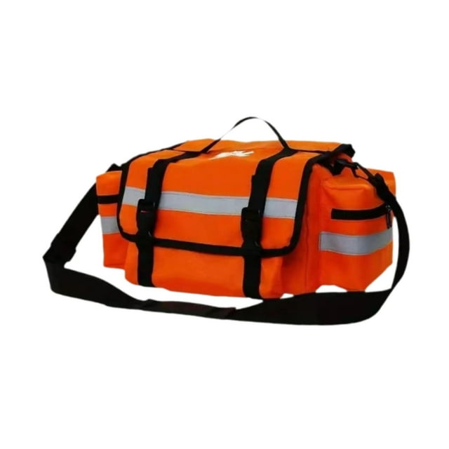 Bolsa de almacenamiento de primeros auxilios vacía con divisor extraíble, organizador de medicamentos, médica naranja