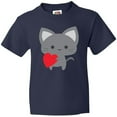 thumbnail image 3 of Inktastic Heart Cat Youth T-Shirt, 3 of 5