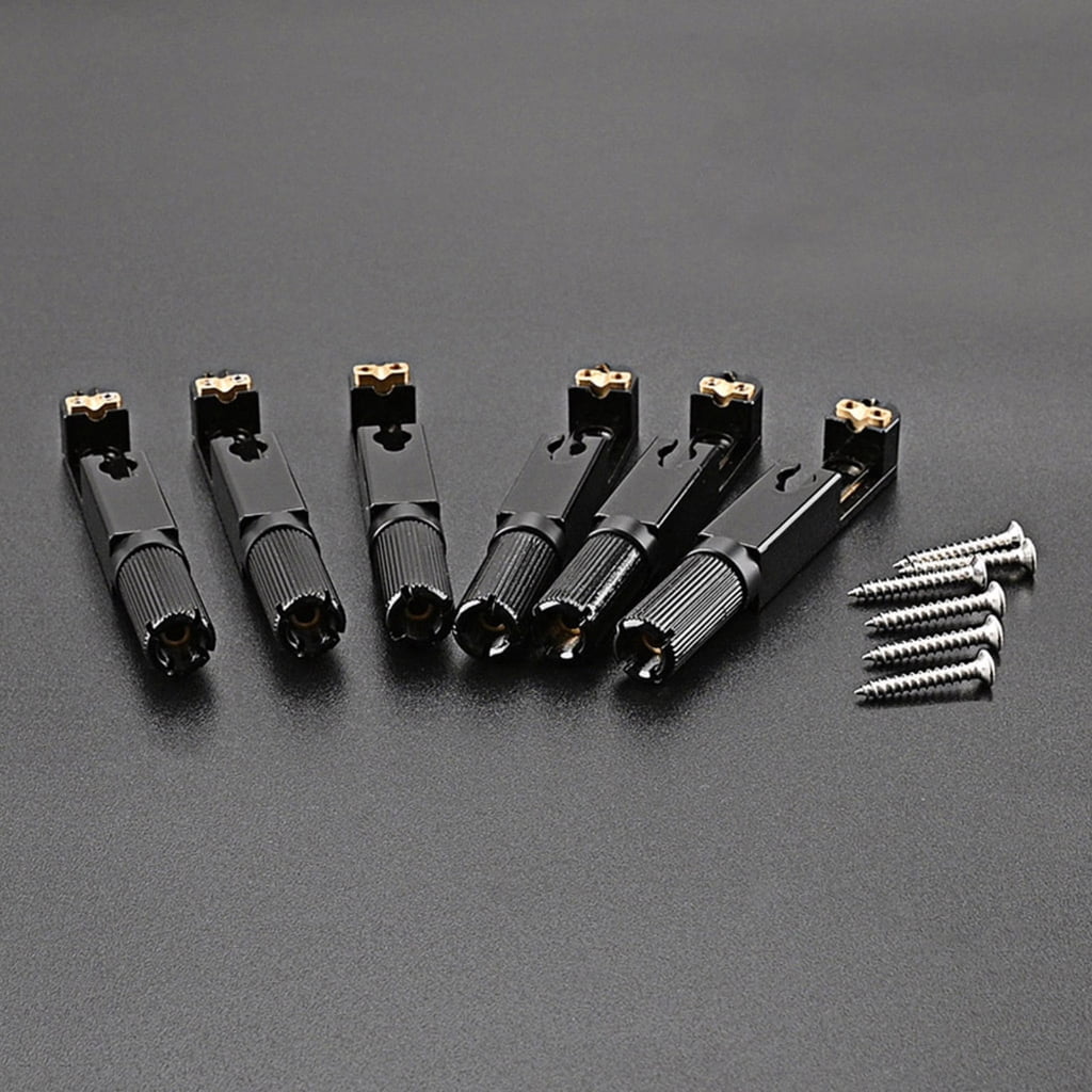 Sardfxul 6-String Hardtail Saddle Bridge for Most Electric Guitar Top Load Guitar Tailpiece Chrome 6-Saddle Hardtail Bridge
