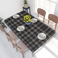 thumbnail image 2 of Table Cover Tartan Plaid Rectangular Tablecloth Waterproof 4FT Table Cloth Geometric Gingham Check, 2 of 5