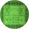 thumbnail image 1 of Ahgly Company Indoor Round Oriental Green Industrial Area Rugs, 3' Round, 1 of 4
